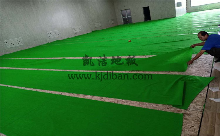 山西運城財經學校羽毛球館木地板項目-凱潔實木運動地板