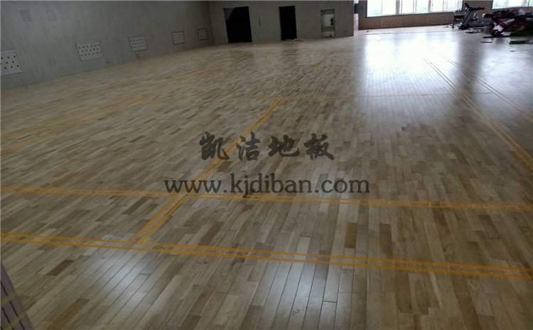 山西運城財經學校羽毛球館木地板項目-凱潔實木運動地板