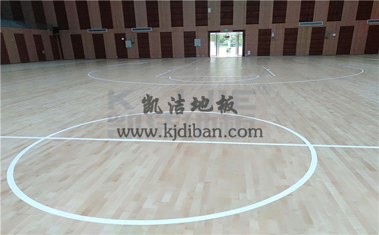 安徽宣城郎溪縣體育館木地板案例